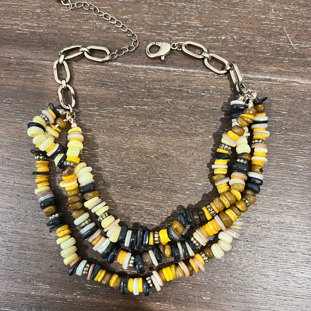 Free people beaded layered choker necklace - Picture 1 of 1